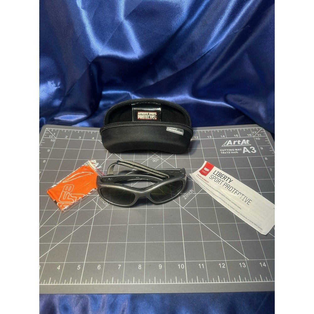 Liberty Sport Rec Specs F8 SLAM XL #373 ASTM F803 Sports Glasses Case 55-19